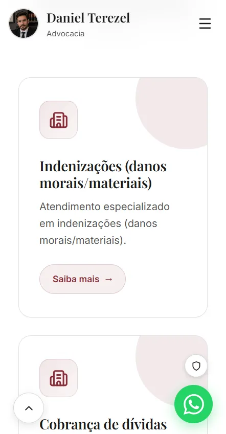 Várias áreas jurídicas